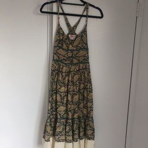 Free People printed Maxi Dress Sz 4